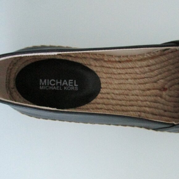 Michael Kors (Lola) New Leather Espadrilles Size 7.5 - Picture 6 of 7